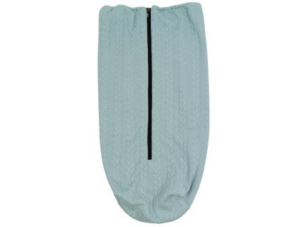 Nepadací deka přechodová copánková - Mint